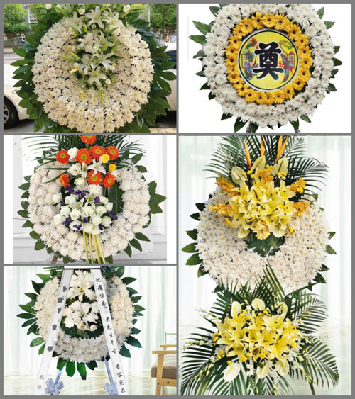 广东江门市开平市百合镇齐塘村花圈速递