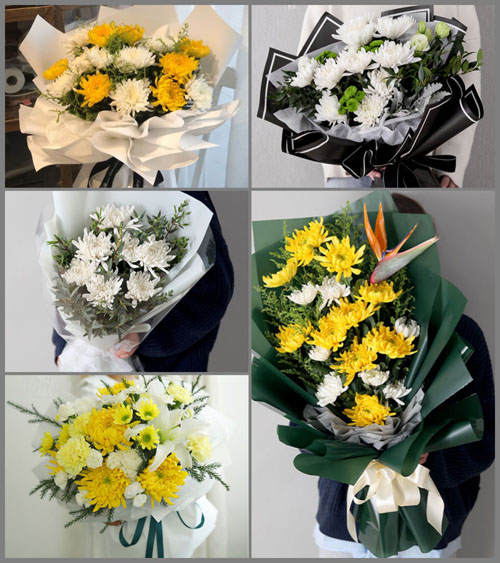 广东江门市开平市百合镇齐塘村白事花束代送